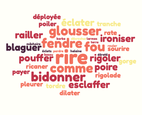 nuage de mot synonyme de rire